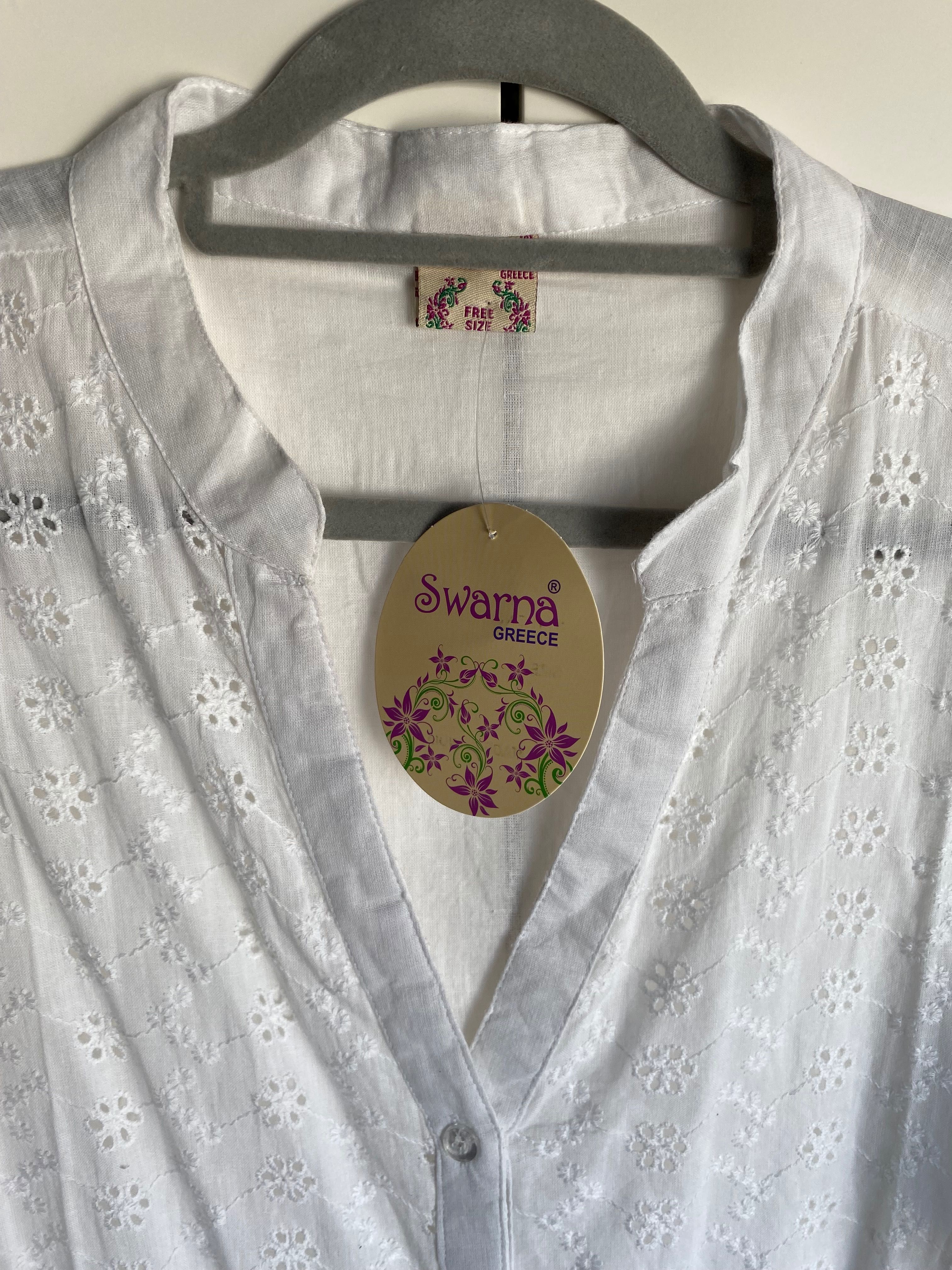 Vestido kimono em algodão