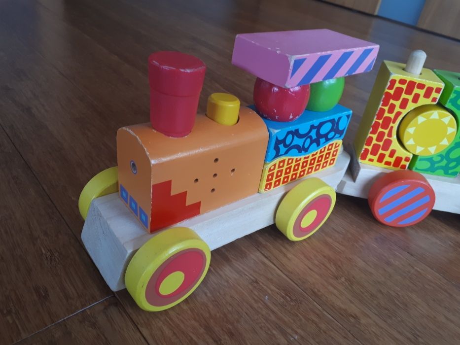 Drewniany pociąg firmy Eichhorn toys