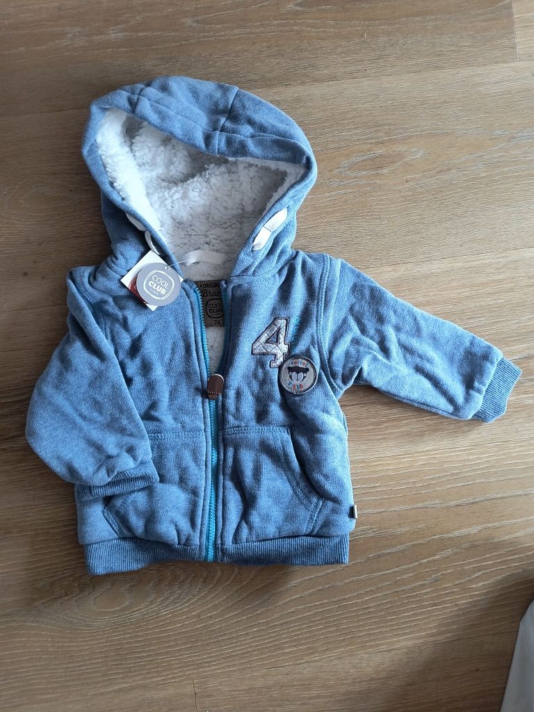 Ciepła bluza 74 niemowlęca Cool Club