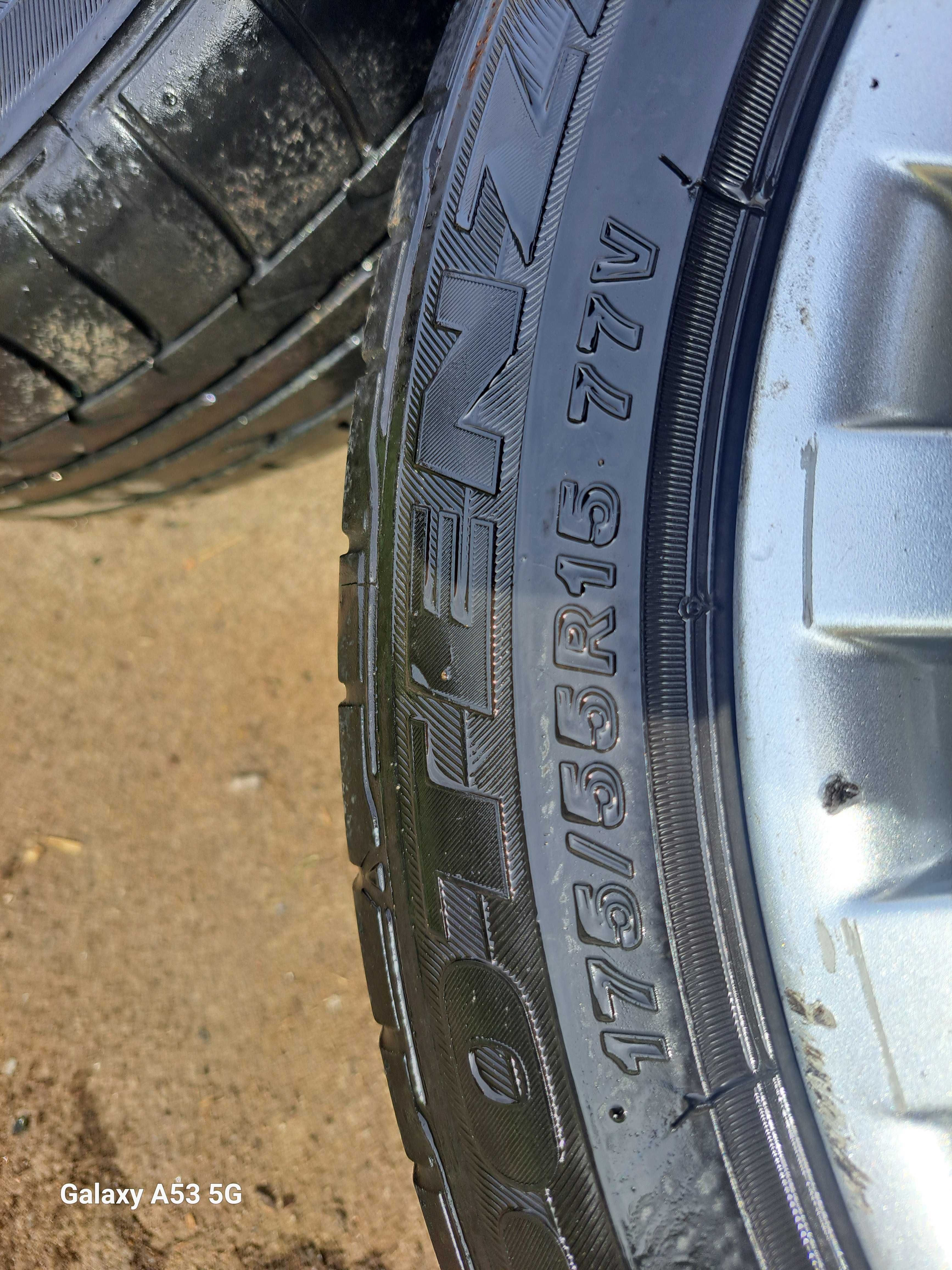 Alufelgi Citroen 4x108 175/55 R15 opony lato 2020 rok BRIDGESTONE