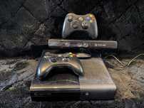 Xbox 360 + kierownica + 9 gier