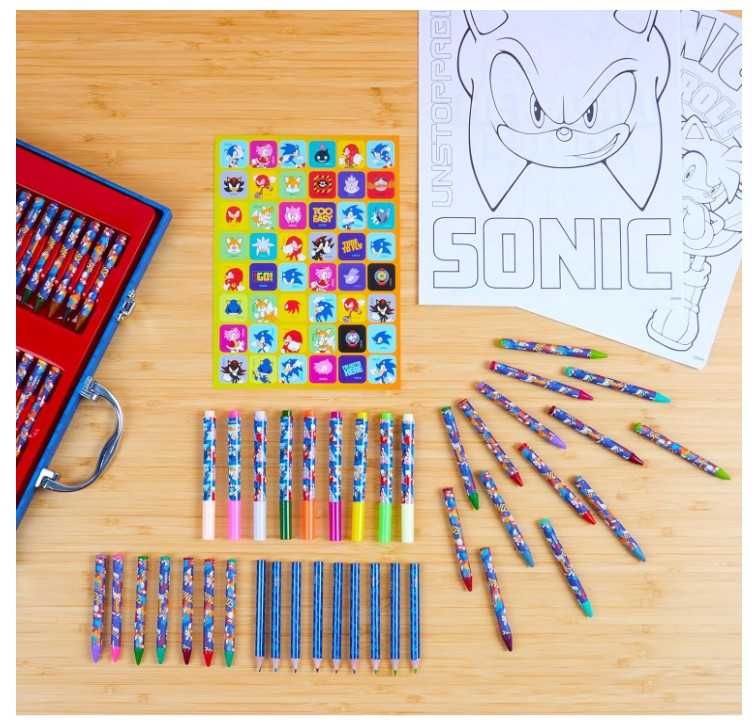 Zestaw do rysowania/malowania dla dzieci w walizce 137 elementów SONIC