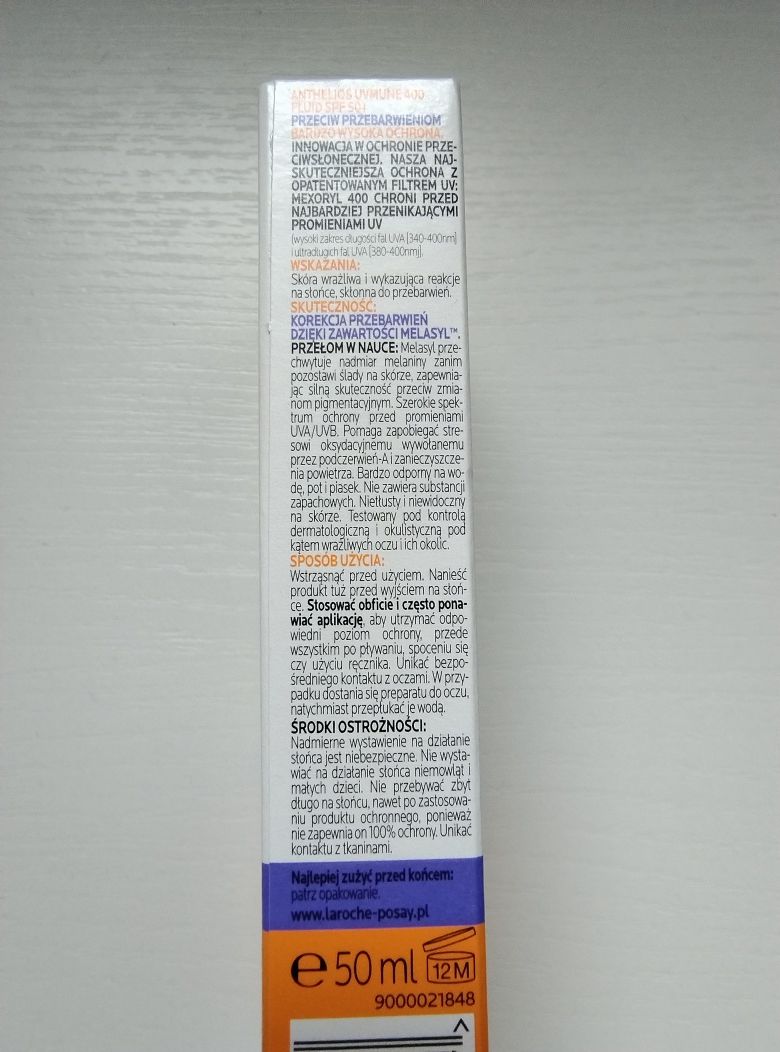 La Roche Posay Anthelios UVMUNE 400 fluid przeciw przebarwieniom SPF50