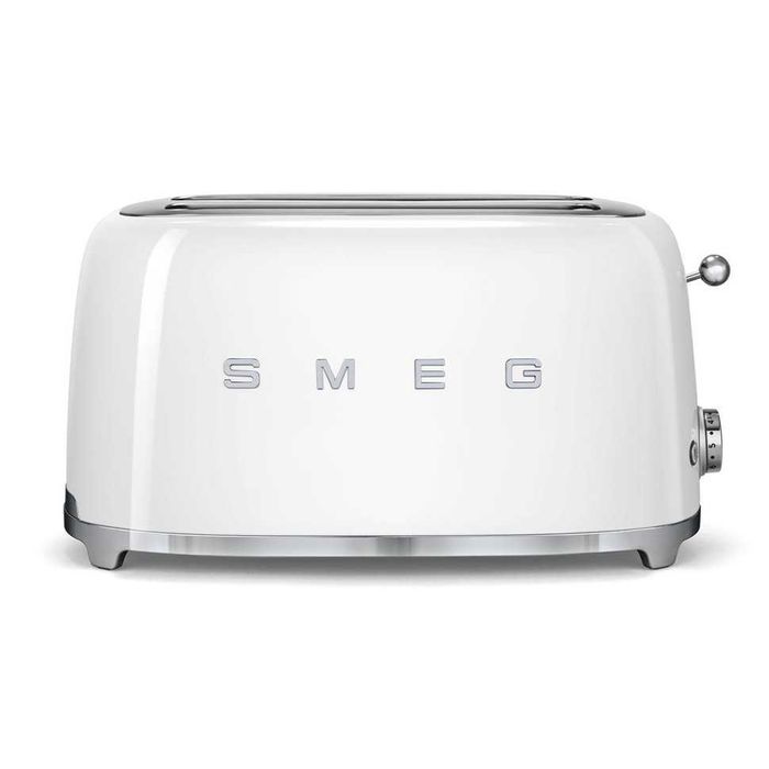 Тостер Smeg TSF02WHEU білий глянцевий, 4 скибочки