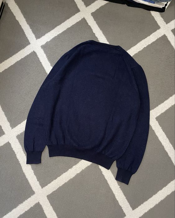 Męski sweter Polo Ralph Lauren Pima Cotton granatowy elegancki XL