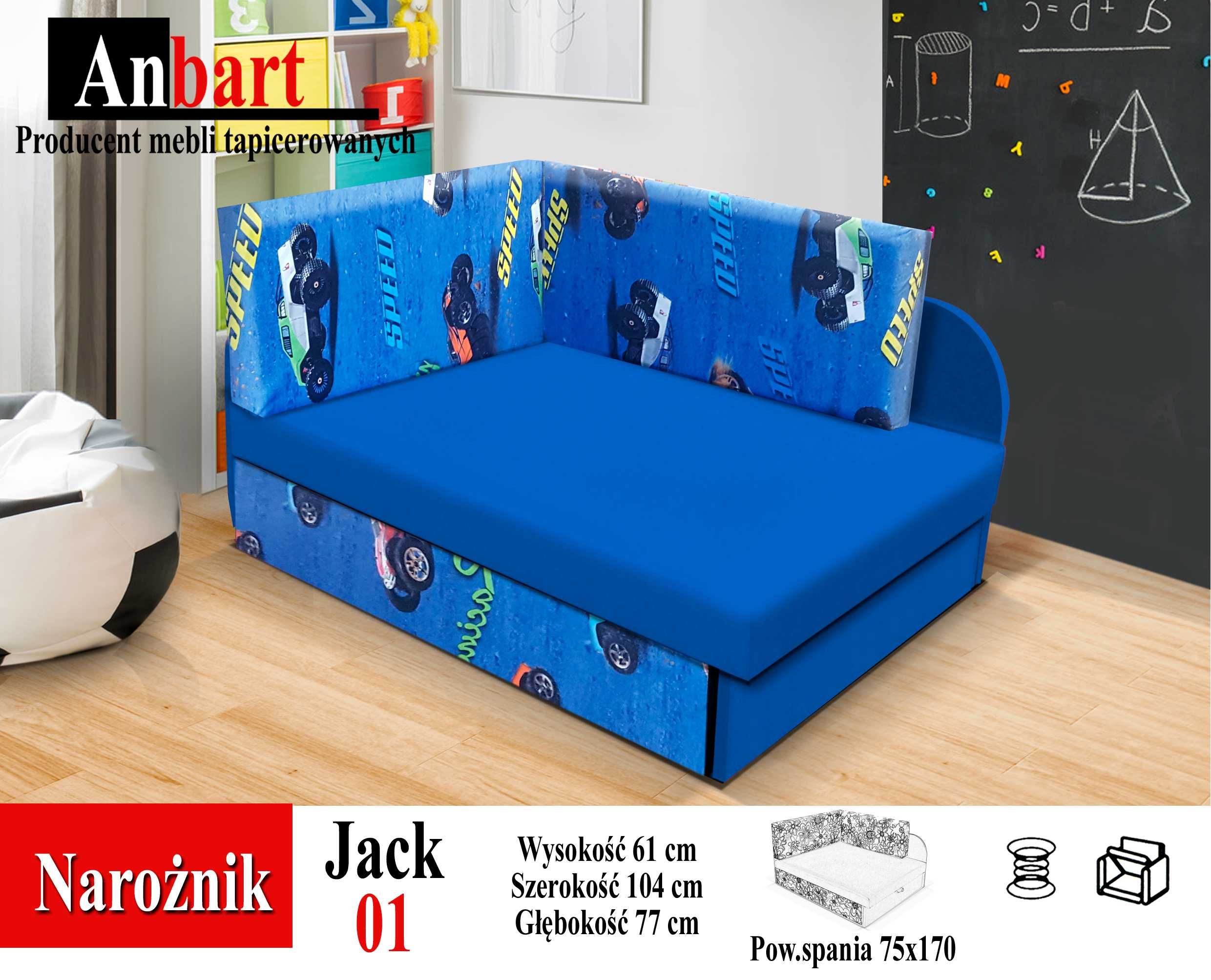 Łóżeczko Kubuś Narożnik DZIECIĘCY Sofa Z Funkcją Spania