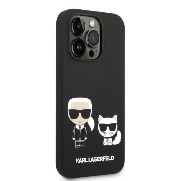 Etui Karl Lagerfeld iPhone 14 Pro Max Liquid Silicone Magsafe - Czarny