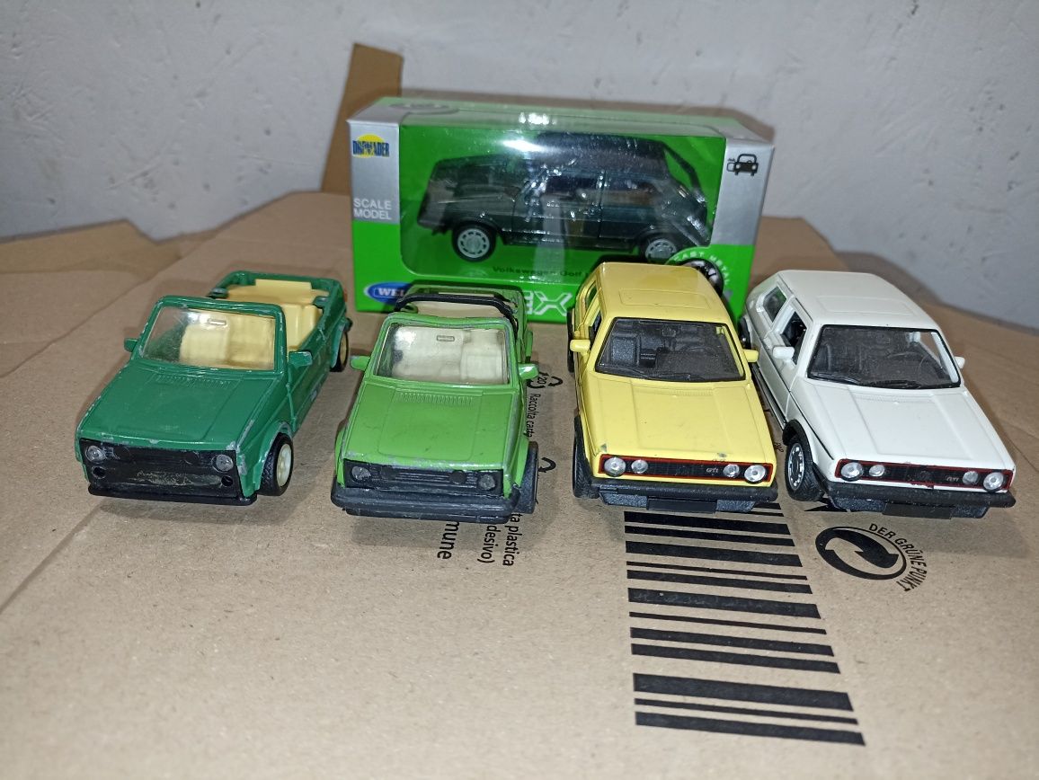 Piec modeli VW Golf  I i II