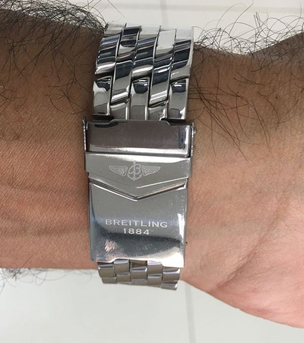 Relógio cronógrafo quartz em aço