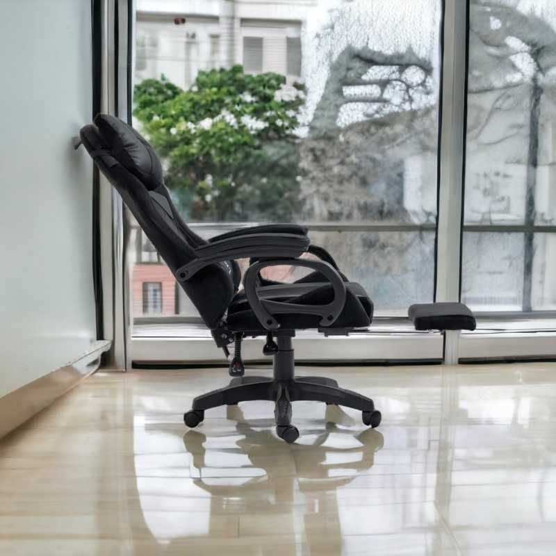 Крісло компютерне з МАСАЖЕМ STUDENT Геймерське крісло тканеве до 150кг