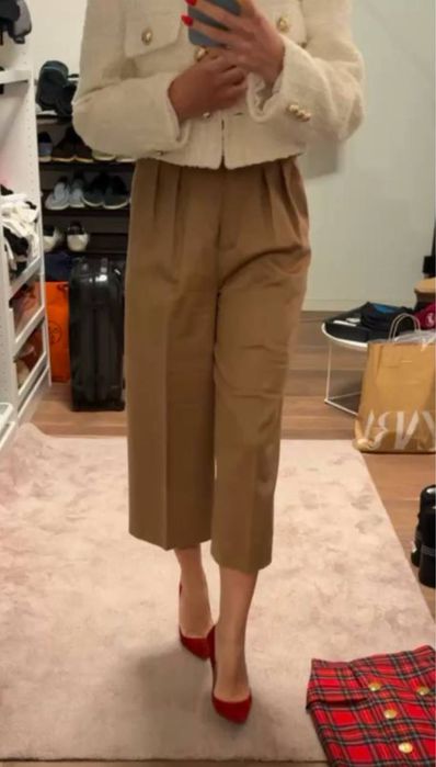 Вкорочені штани брюки max mara camel