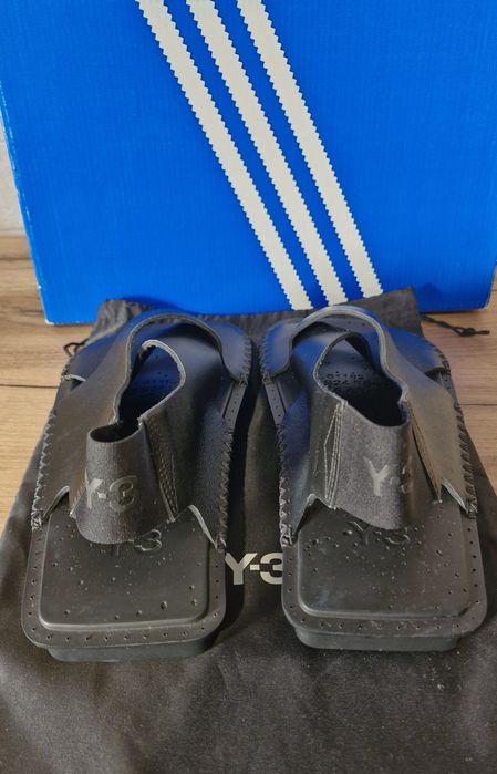 Чорні сандалі  Adidas Y-3,  натуральна шкіра