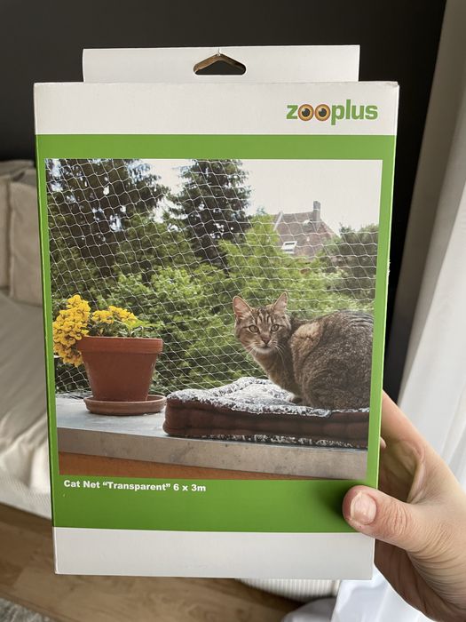 Nowa ochronna siatka na balkon dla kota 6x3 m