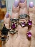 Винтажные колечки серьги серебро 875 и 925 проба .