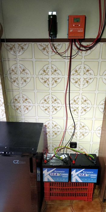 Kit Solar Híbrido – Solar + Eólico (720W Painéis + Turbina + LiFePO₄)