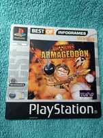 Ps1 Worms Armageddon psx psone Okładka Przednia