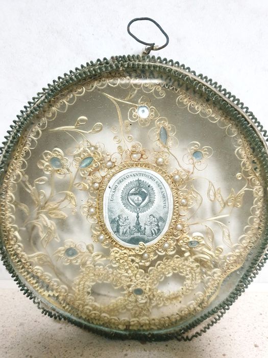 Maravilhoso antigo registo "Lovado seja o Santissimo Sacramento"