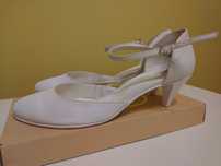 Buty do ślubu niskie 5 cm damskie ślubne 41