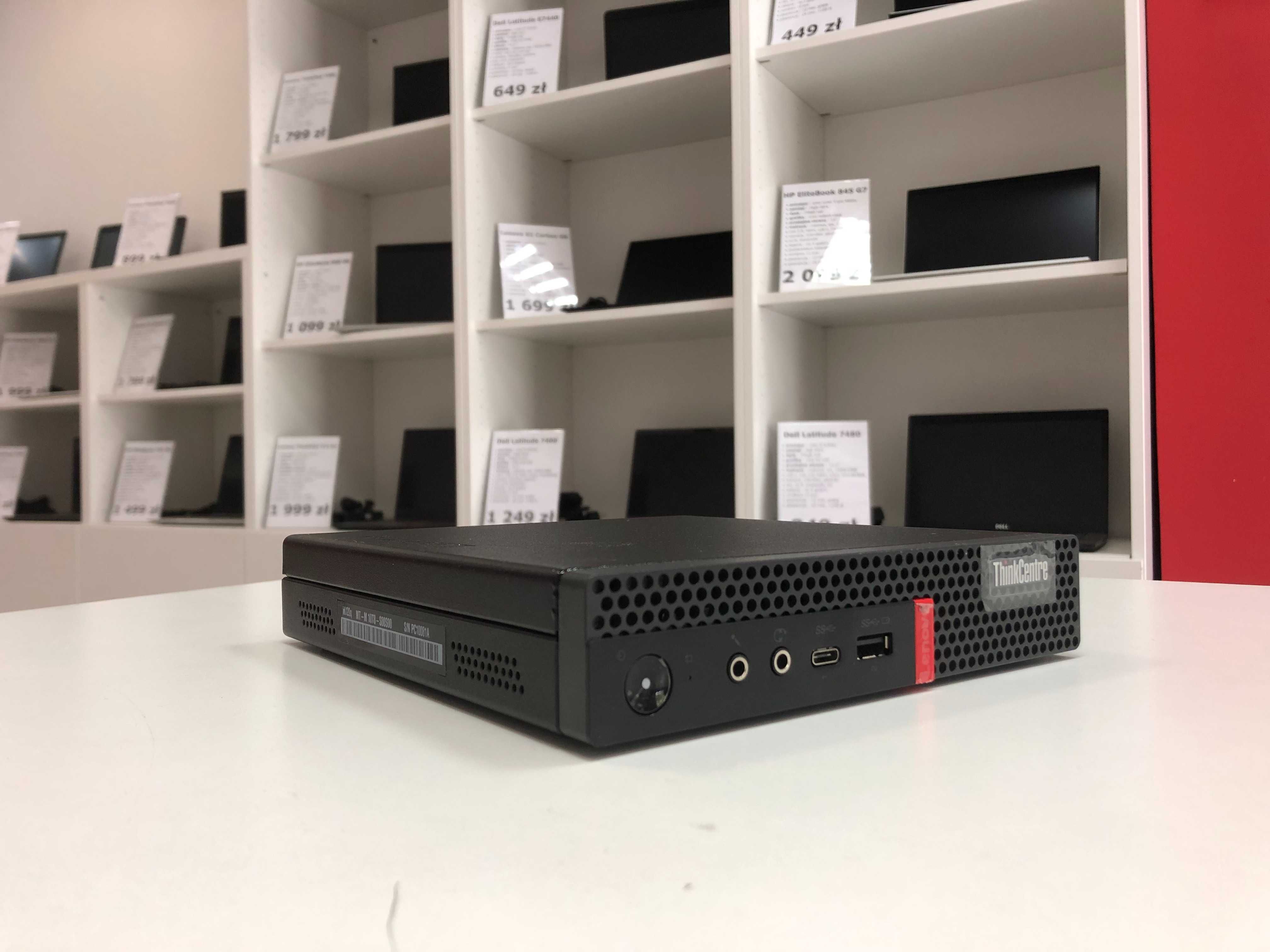 Zgrabny i wydajny Lenovo ThinkCentre M720q USFF i5-8gen 32GB 512SSD