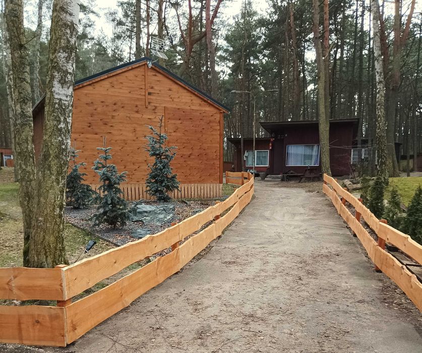 Ogrodzenie ranczo plot wiejski drewniany