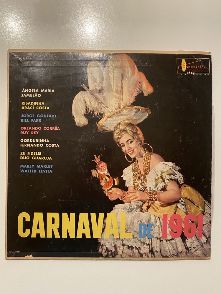 Disco de vinil Carnaval 1961