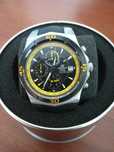 Zegarek casio EF 514 1AV czarno żółty