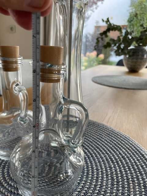 2 x buteleczka galonik  szklana butelka na oliwę syrop ocet karafka