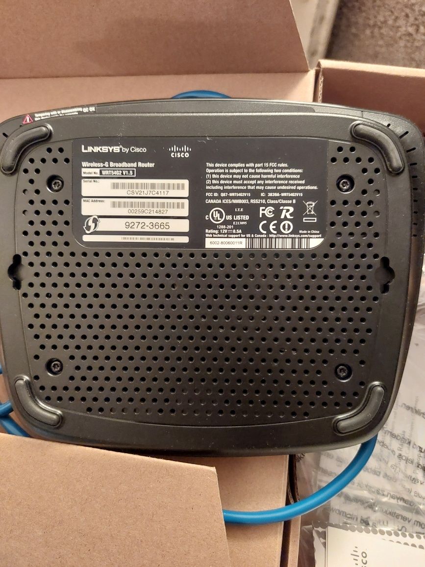 LINKSYS cisco Router WRT54G2 V1.5 WIRELESS-G