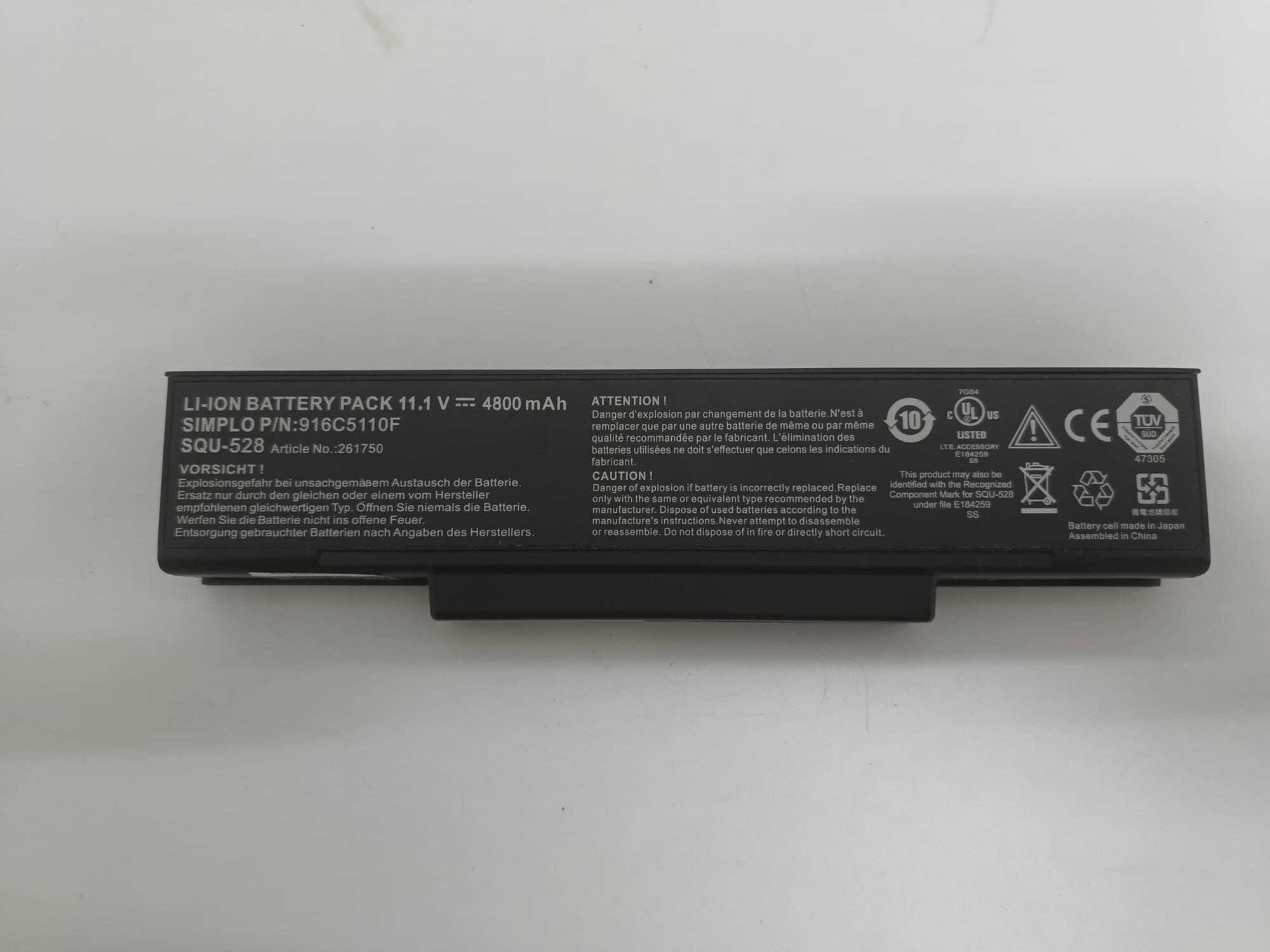 Bateria do laptopa Gigabyte W551N.