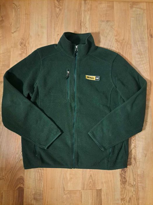 zielona bluza polar l.l.bean l milton cat robocza outdoor zamek