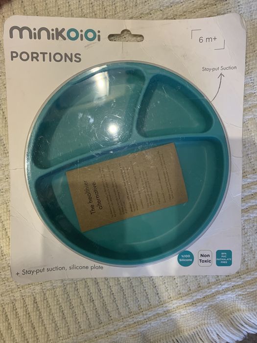 Talerzyk Minikoioi silikonowy zielony