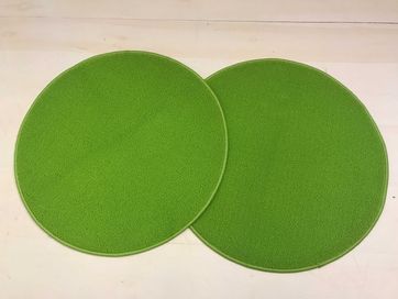 2x dywanik łazienkowy okrągły zielony NOWY