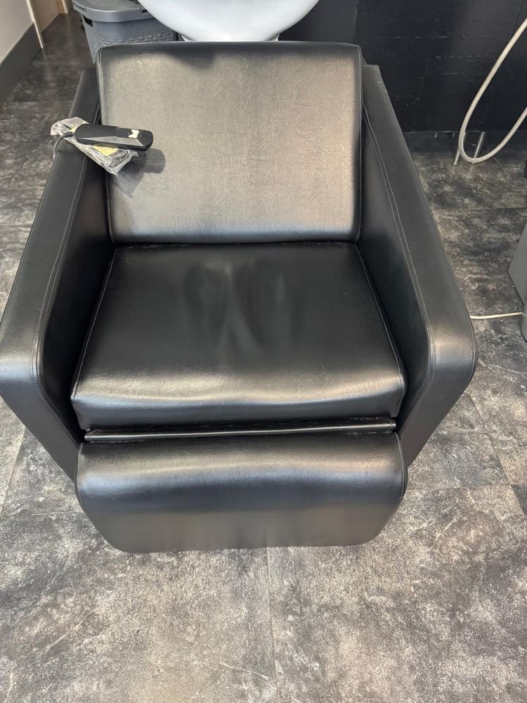 Rampa de lavagem electrica com massagem cabeleireiro.