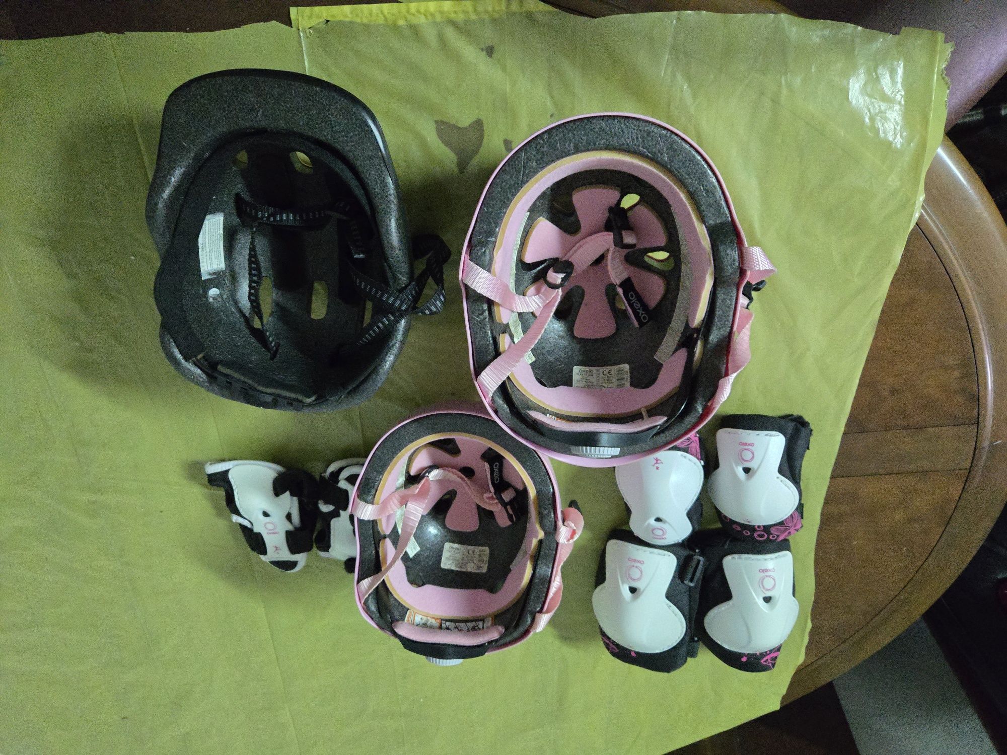 Capacetes e protecções