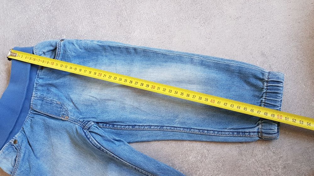Joggersy spodnie jeansy 92 H&M IDEAŁ