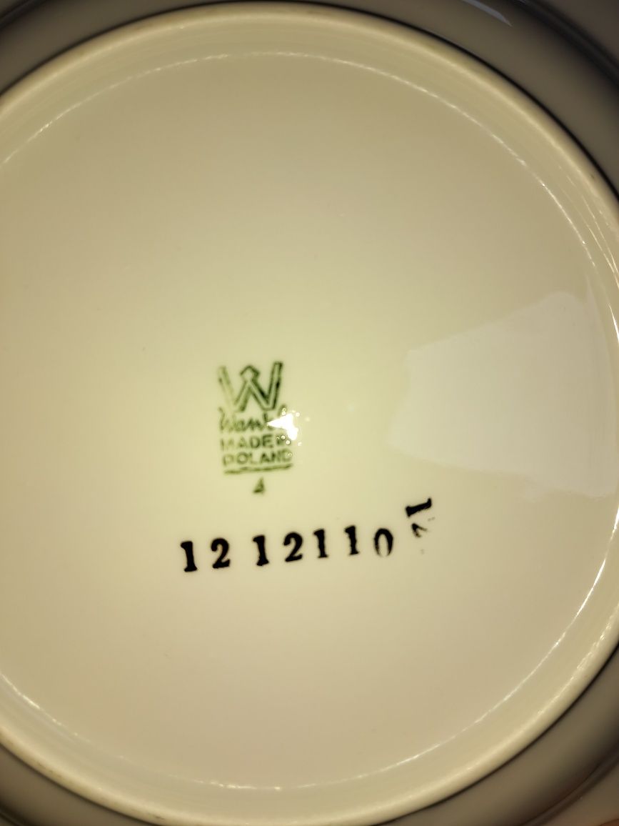 Zestaw talerzy dla 6 osób Porcelana Wawel