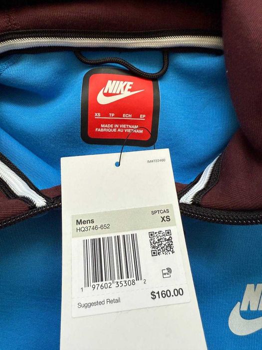 ОРИГІНАЛ! Кофта Nike Tech Fleece Reflective Fz Wr XS S | HQ3746-652