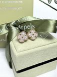 Золоті сережки з діамантами у стилі Van Cleef