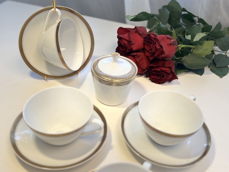 Rosenthal + Bavaria cервіз з золотом, чайні двійки, кавовий сервіз