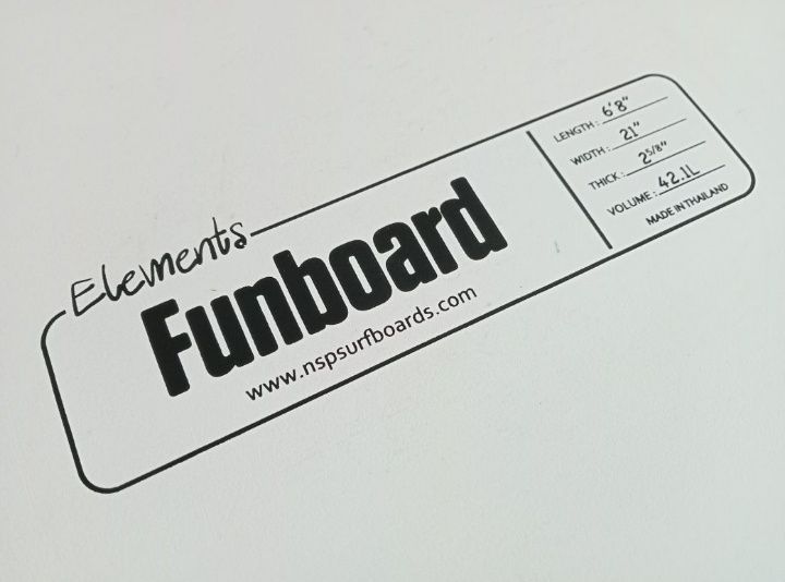 Surfboard NSP 6'8 Elements epoxy