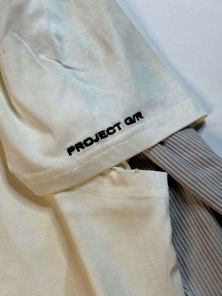 Лонгслів Project Grailz G/R білий лонг