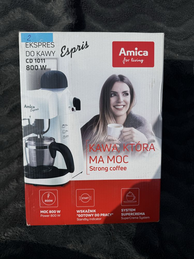 Ekspres kolbowy Amica CD1011, moc 800W