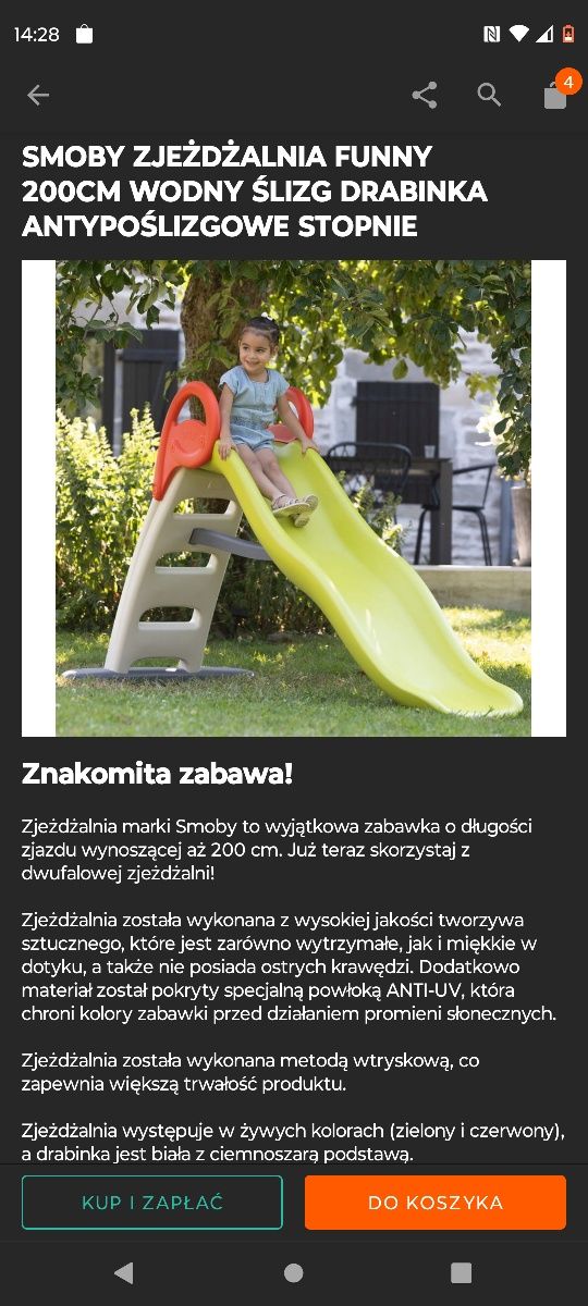 Zjeżdżalnia Smoby Funny