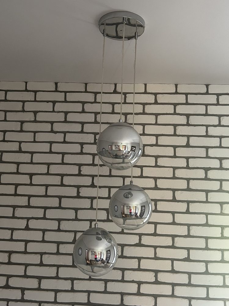Lampa wisząca kule regulowane 60 srebrne balls