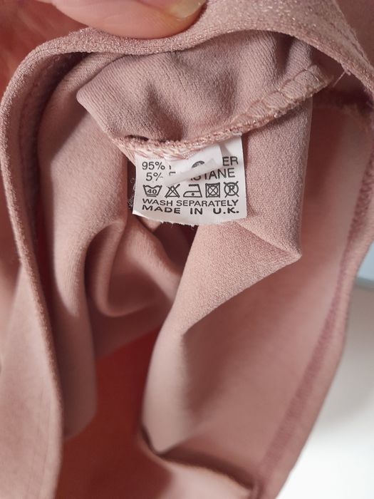 Imprezowa sukienka wesele ślub chrzest panieński okazja pudrowa