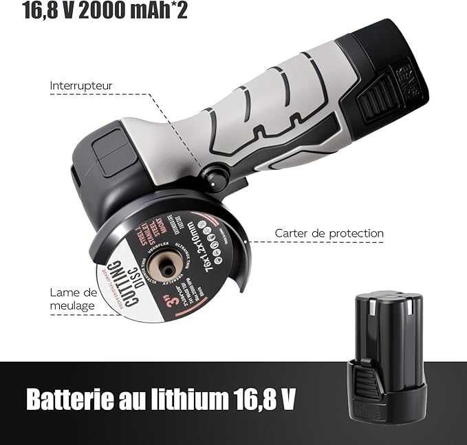 Mini  Szlifierka Kątowa AKUMULATOROWA 12V