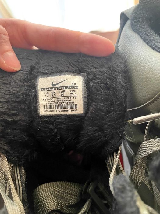 Кроссовки оригинал демисезонные Nike Air Force 1 High Gore-Tex Olive