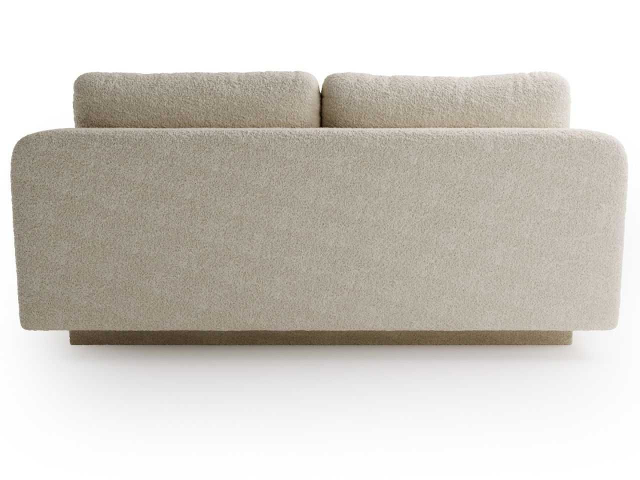 Sofa z funkcją spania i pojemnikiem Bali tkanina boucle