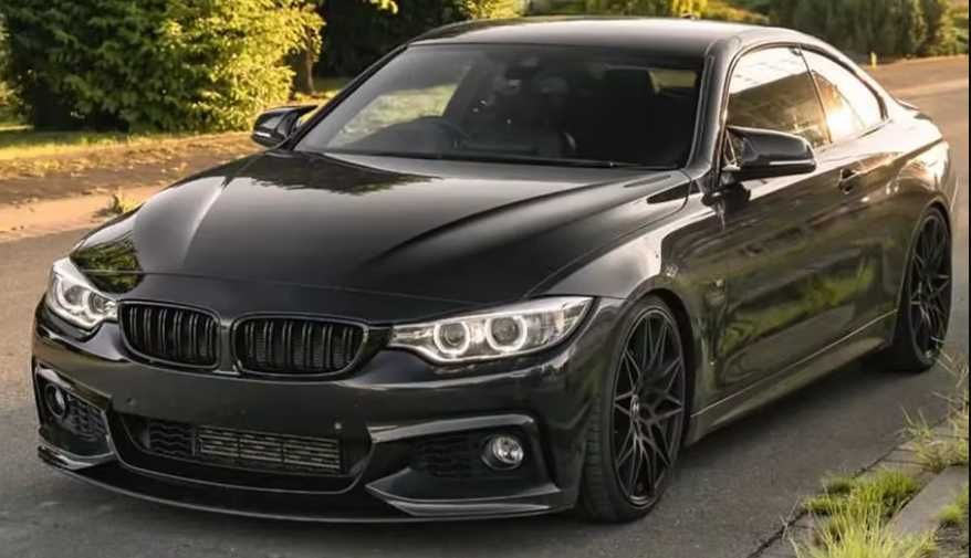 SPLITTER DOKŁADKA zderzaka BMW F32 F33 F36 2014/2020 czarny m sport