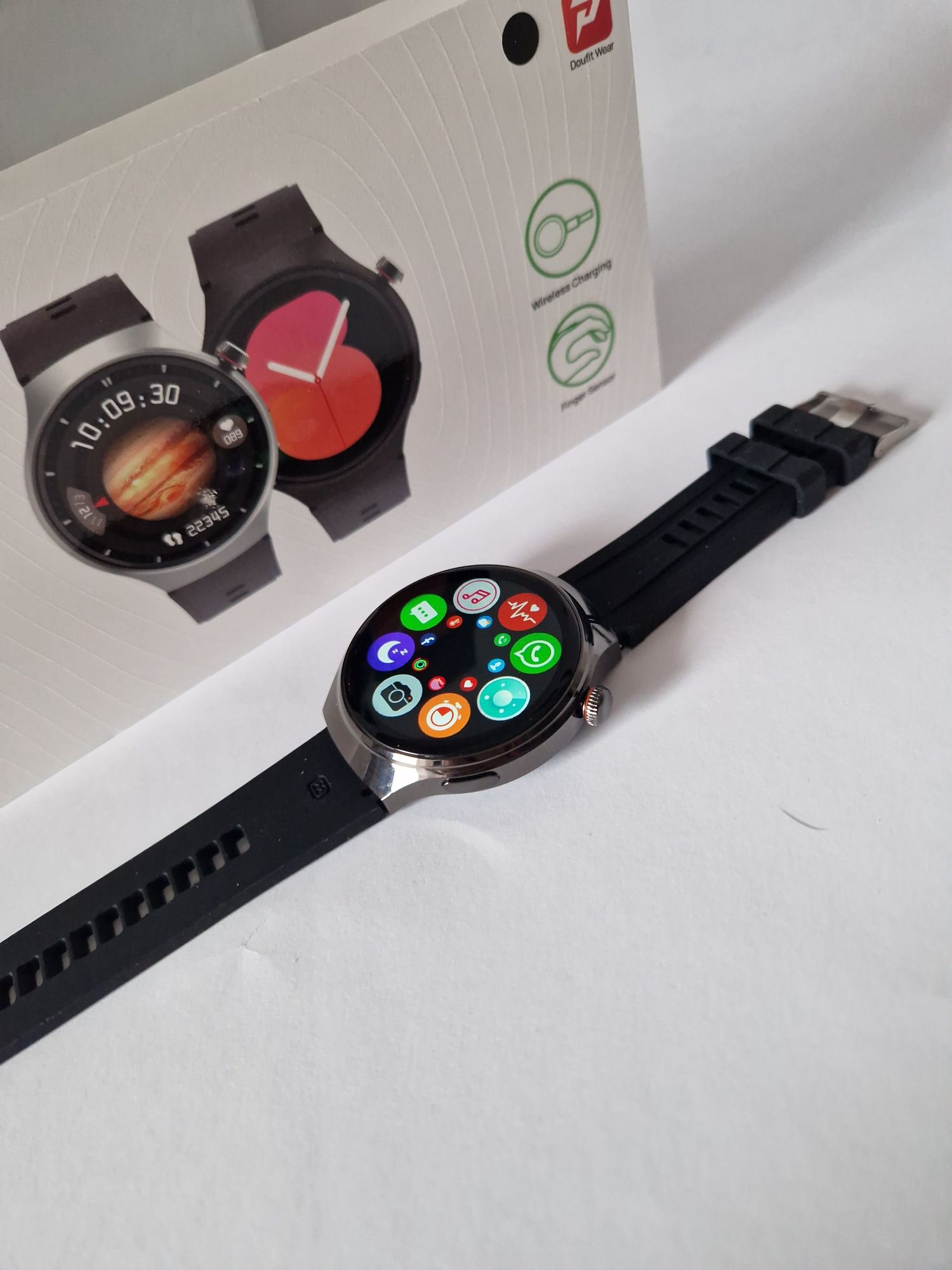 Watch gt4, pełny komplet smartwatch